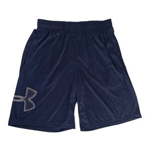 Navy/White - Under Armour Men's Lightweight Comfortable Tech Graphic Print Short